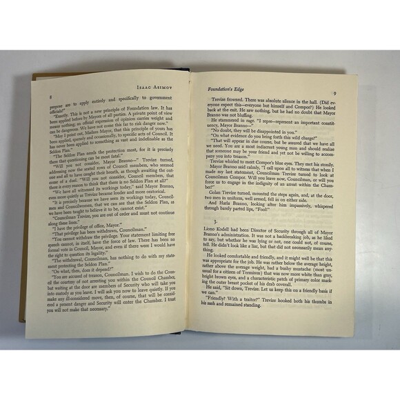 Foundation's Edge by Isaac Asimov Hardcover No DJ FIRST EDITION 1st Print (1982) - Picture 8 of 8